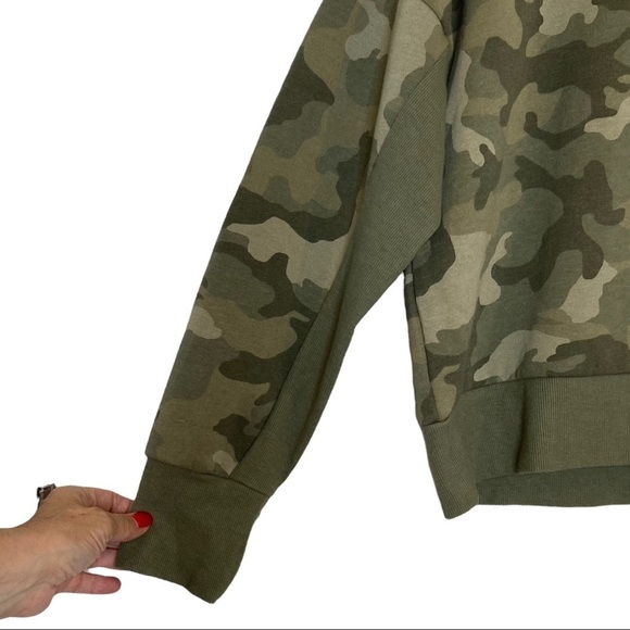 Hippie Rose Camo Mock Neck Sweatshirt - Picture 4 of 9